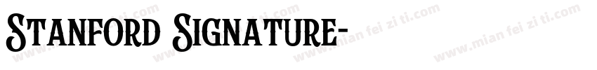 Stanford Signature字体转换